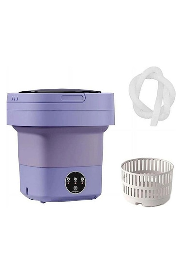 Portable Foldable Washing Machine 8L Purple