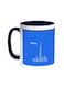 Abstract Drawing - Dubai Towers Printed Coffee Mug Blue/White 11ounce