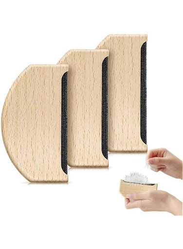 DELFINO Cashmere Sweater Comb, Wool Fuzz Pilling Lint Remover Manual Portable Brush Fabric Shaver For Clothes Scarves Hair Ball Trimmer Sweater Cashmere Comb Pills De-Pilling Sweaters Knits Woolens