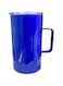 Delcasa Stainless Steel Vacuum Cup, 500 ml Capacity, Blue/Clear