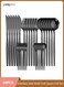 30-Piece Stainless Steel Knife Fork Spoon Full Set Black for Home Office Restaurant Hotel ,Dishwasher Safe