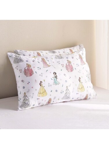 Home Princess 2 Piece Pillowcase 50x75cm -Multi