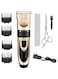 Highdas Dog Grooming Kit Clippers, Low Noise, Electric Quiet, Rechargeable, Cordless, Pet Hair Thick Coats Clippers Trimmers Set, Suitable for Dogs, Cats, and Other Pets (Gold)