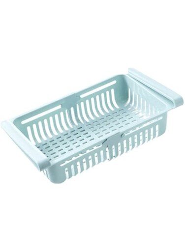 Dubai Gallery Pull-Out Refrigerator Storage Basket Blue 20.5 X 16.4 X 7.6Cm