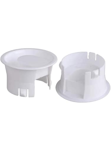 BaiHui Glass Water Pitcher Lids Food Grade Plastic Anti-Dust Splash Resistant Stoppers Covers for Water Jug Glass Bistro Pitcher 2 pieces(White)