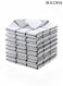 8 Pieces Kitchen Absorbent Dish Cloths scouring pad, Cotton Dish Towels, Quick Drying Reusable Cleaning Towels Tea Towels, Nonstick Oil Washable Rags, Multi Purpose Dish Towels for Kitchen, Black white Plaid.