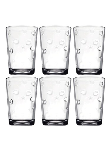 6-Piece Gunes Tumbler Set Clear