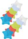 Drain Hair Catcher 10 Pcs - Flexible Bathroom &amp; Shower Drain Cover - Silicone Sink Strainer, Multipurpose - Star Shaped Drain Cover Kitchen Sink
