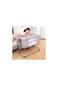 Portable Baby Bedside Crib, 3-in-1 Adjustable Height Bassinet with Canopy, Foldable Swing Bed.