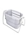 Portable Baby Bedside Crib, 3-in-1 Adjustable Height Bassinet with Canopy, Foldable Swing Bed.