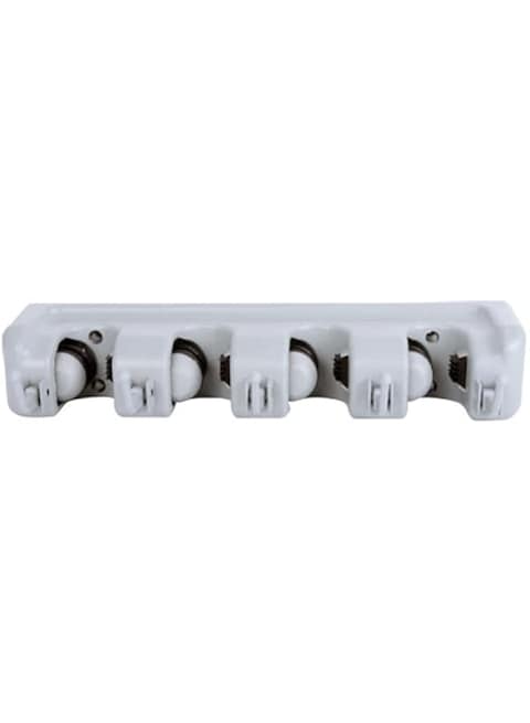 Dubai Gallery Drilling Wall Mounted Broom Hanger Grey 34.30X6.70X8.70Cm