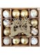 LEDIN 40 PCS Christmas Ball Ornaments Set, Christmas Tree Baubles Ball, Painted Plastic Christmas Balls for Christmas Holiday Party Home Decoration