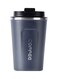 Steel Insulated Thermal Coffee Cup Grey/Silver/Black 15x7.50x9.40cm