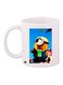 Minion Printed Coffee Mug White/Blue/Yellow 11ounce