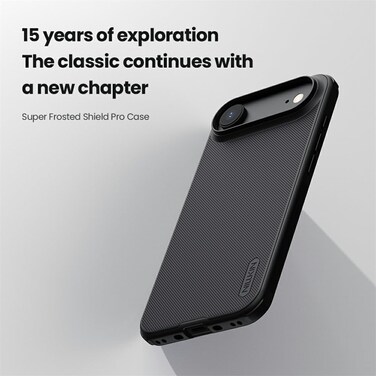 Case for Iphone 17 Air 2025 Super Frosted Shield Pro Hard Back Soft Border (PC + TPU) Shock Absorb Cover Raised Bezel Camera Protect PC ASSORTED Color Iphone Air Black