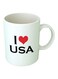 Print I Love USA Printed Mug White/Black/Red