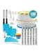 Cake Decorating Supplies Kit Baking Fondant Tool Set Turntable Piping Bag Tip Pen Spatula DIY Cake Cupcake Decorating Icing Tool Set multicolour 28*7.6*28cm
