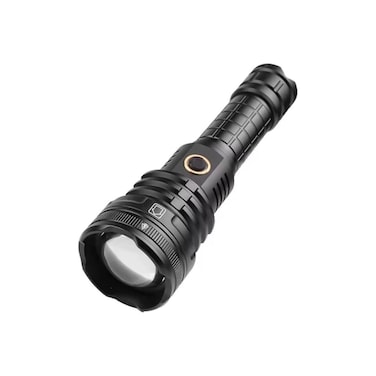 Super Bright LED Flashlight, USB Rechargeable Zoomable Tactical Torch, High Power for Outdoor Use