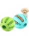 Mumoo Bear Treat Dispenser Dog Toy Ball   Interactive Dog Toys for Boredom   Dog Puzzle Toy   Stimulation Toy (Small 6.6cm/2.6in, BLUE&amp;GREEN, 2 Pack)