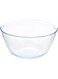 BOROSIL BOROSILICATE ROUND GLASS MIXING BOWL OVEN SAFE MIXING BOWL GLASS SERVING BOWL 1.3 LITER