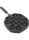 Cryfokt Takoyaki Pan, Compact Takoyaki Cooking Plate, Easy to Clean, Aluminum Alloy 12 Hole Heavy Duty Takoyaki Grill Pan for Kitchen