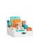 3 Packet And Snack Shelf Bin Tiered Packet And Snack Bin Organizer for Kitchen Cabinet Pantry, Large, White, 50244 White 27.3x23.6x13cm