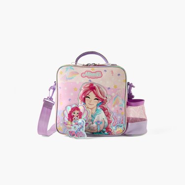 Mermaid-Lunch Bag-1 Cmprt-Printed (Pvc) Pastel Purple \ 22X10X22
