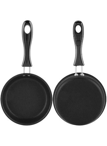 Sjlerst Fry Pan, Mini Frying Pan, Nonstick, 1 Liter, Gas Stovetop Compatible