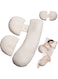Pregnancy Pillows for Sleeping Soft Pregnancy Body Pillow Maternity Wedge Pillow with Adjustable and Removable Cooling Cover Support for Back Legs Belly Hips