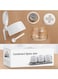 Condiment Jar Spice Container, Seasoning Box Glass, Airtight Spice Pots with Spoon Lid 280ml/9.9oz Sugar Bowl Set of 3, Salt and Sugar Container, Sugar Flour Coffee Container for Kitchen Counter Home