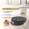 1000W Electric 14-Hole Mini Pancake Maker with Non-Stick Coating &amp; Temperature Control