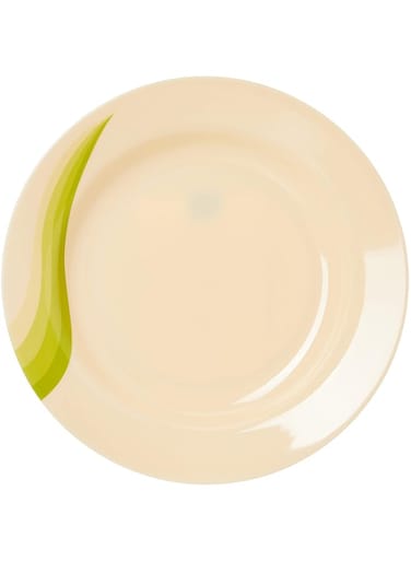 10" Melamine Ware Super Rays Deep Plate - Soup Plates Pasta Plates   plate with playful Classic decoration, dishwasher safe   Ideal for Soup, Deserts, Ice Cream and More (Green)
