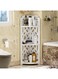 Bathroom Corner Shelf 21x80x21&acirc;&euro;&ldquo; 3 Tier Shower Caddy Freestanding Waterproof Storage Organizer Corner Stand
