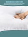 MAXQON Set of 2-Bed Pillow Single Piping Hotel Standard Extra Soft Microfiber Anti Allergic&amp;Anti-bacterial,  Size(50x70CM)