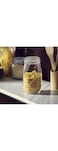 Home Box 162813283 Atlanta Glass Canister With Metal Clip, Clear
