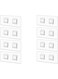 8 Pack Shower Caddy Adhesive for Replacement, Strong Transparent Adhesive for Shower Caddy Sticky Pads, No Drilling for Corner Shelf Basket, Bathroom Storage Shelves, Kitchen Racks and Soap Holder