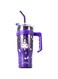 Many Rainbows Kuromi Stainless Steel Insulated Tumbler with Lid, Straw &amp; Handle 1200ml - XL Size, Purple