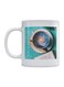 Coffee Lovers Printed Coffee Mug White/Blue/Green 350ml