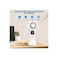 Portable Handheld Fan with 4000mAh Battery &amp; Digital Display - White

