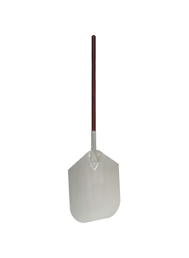 Raj Steel Catering Pizza Peel with wooden handle - 96x305 cm, CPP001 - Cake Lifter , Pizza Lifter , Chapati Lifter , Cookies Lifter