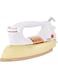 - Heavy Dry Iron, Braided Cable, Ceramic Oil Coated Soleplate, Adjustable Temperature Knob, Gold Coated Body Design, White - CK2131