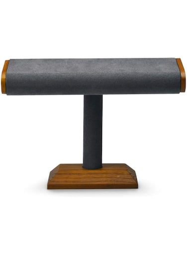 Woodten Jewelry Tray Solid Wood T-Bar Watch Display Stand Jewelry Display Props Jewelry Organizer Holder for Watch Bracelet