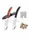 Oyster Knife Shucker Set, Gloves Cut Resistant Level 5 Protection Seafood Opener Kit Tools, 3.5&acirc;&euro;&trade;&acirc;&euro;&trade; Stainless steel Oyster Knife, Thoughtful Gift for Seafood Lovers, for Home Restaurant (2knifes+1Glove)