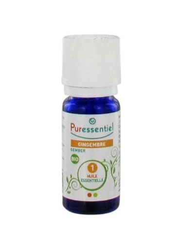 Puressentiel Bio Ginger Essential Oil   100% Pure and Natural   Ideal for Aromatherapy or Stress Relief   5ml