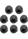 Sprinkle Black Self Adhesive Hooks Wall Mounted Stainless Steel Shower Hooks,Kitchen and Bathroom Accessory Set- 8Packs
