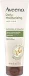 Aveeno Daily Moisturizing Body Scrub, Exfoliating Body Wash for Smoother, Healthier Looking Skin, Soothing Prebiotic Oat formula, Sulfate-Free, Soap-Free &amp; Dye-Free, 8 oz