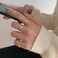 S925 Sterling Silver Cool Style Ladies Combination Ring, Specification:J242