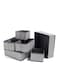 Foldable Cloth Storage Box, 6 Pcs Closet Dresser Drawer Organizer, Drawer Organizer Clothes, Sundries Storage Box, for Clothes, Socks, Scarves, Ties (Black)