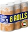 Maxi Roll &ndash; Pack of 6 Rolls, 3600 sheets, 500g x 2 Ply Highly Absorbent Multi Purpose Kitchen Tissue Paper Towel for all Surfaces