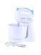 Krypton Hand Mixer with Bowl, 2.3 Liters, White/Blue